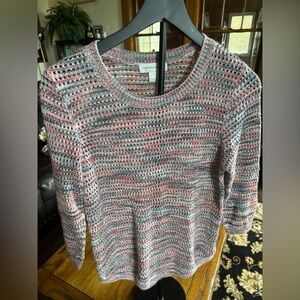 Christopher & Banks Multicolor Knit Sweater Size S Excellent Condition
